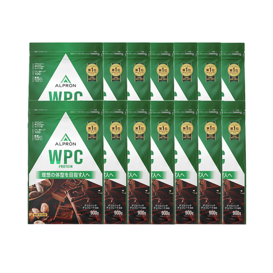 【箱買いのためお得!】 ALPRON WPC ホエイプロテイン (900g×14袋)
