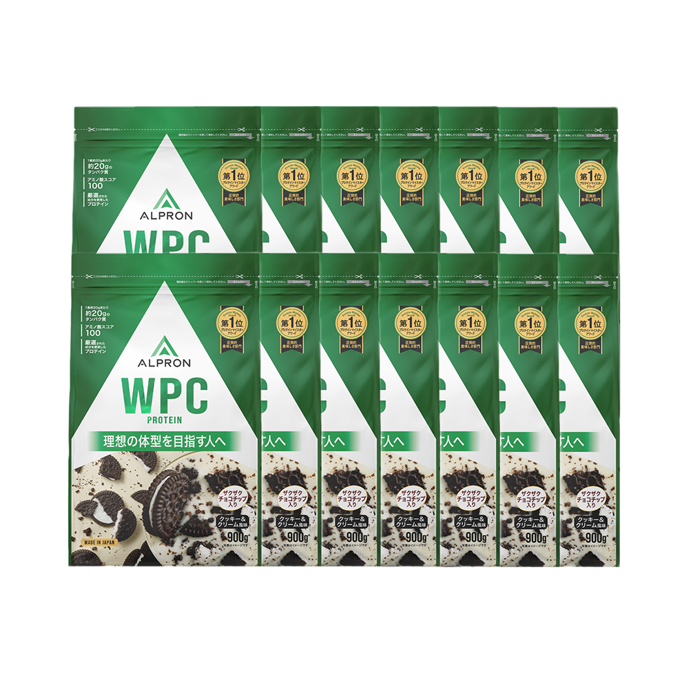 【箱買いのためお得!】ALPRON WPC ホエイプロテイン チップシリーズ(900g×14袋)