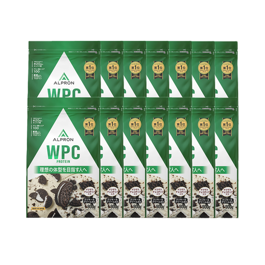 【箱買いのためお得!】ALPRON WPC  ホエイプロテイン チップシリーズ(900g×14袋)