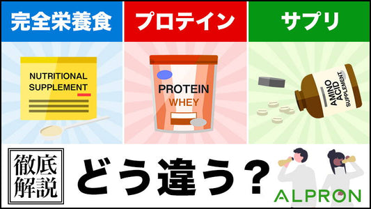 完全栄養食とプロテインやサプリとの違いを徹底解説