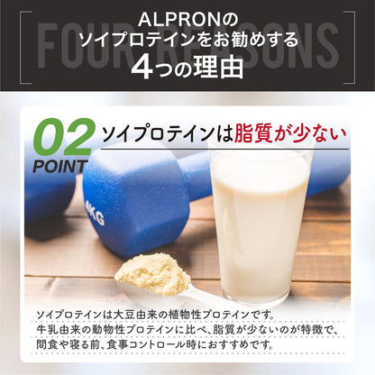ALPRON ソイプロテイン チョコレート風味(250g×6個)　賞味期限間近