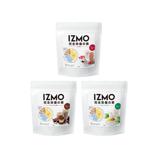【定期購入】IZMO 完全栄養の素 災害時栄養備蓄セット(本製品x3つ 36日分の完全栄養)
