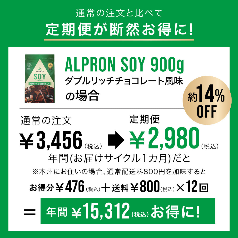 ALPRON	SOY ソイプロテイン(900g)