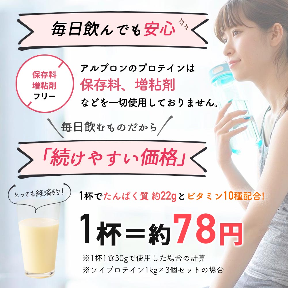 【WEB限定】ALPRON ソイプロテイン (1kg 約30食)